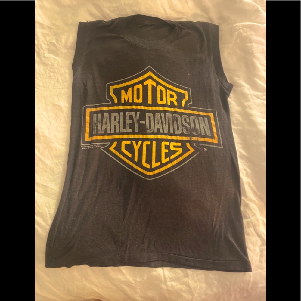 Vintage Harley Davidson muscle tee